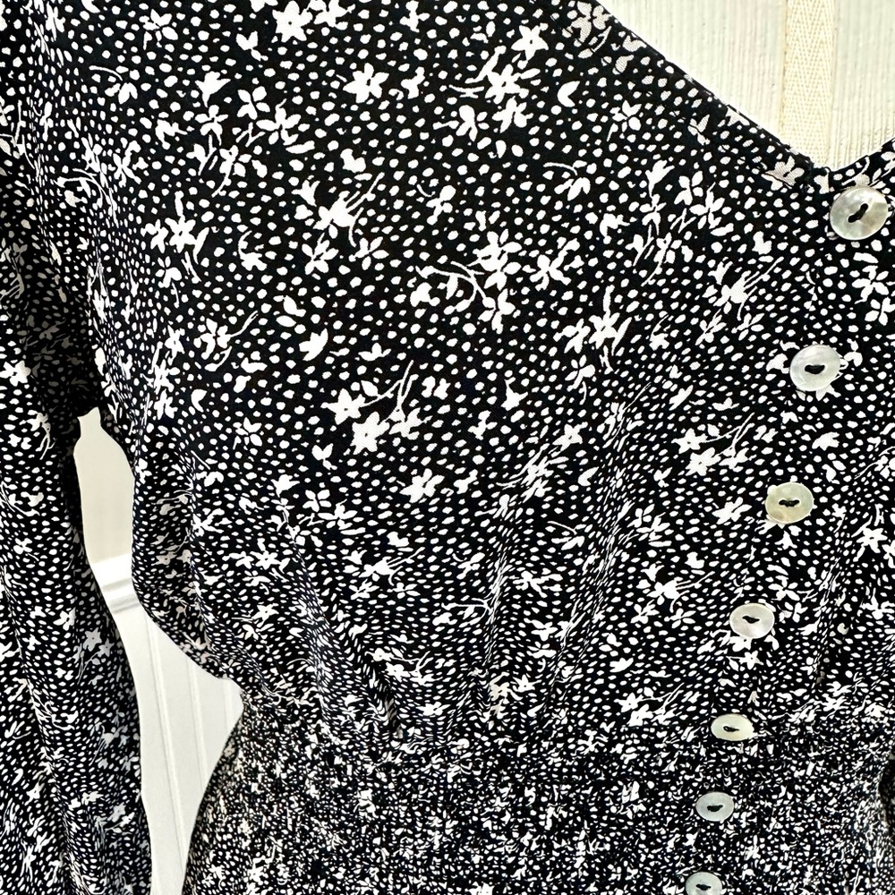 Black floral maxi dress - Picture 7 of 7